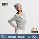 森馬（Semir）[商場(chǎng)同款]長(zhǎng)袖T恤女短款設(shè)計(jì)感2025修身假兩件秋裝101525101003