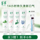 芳草【新疆薄荷】芳草薄荷牙膏清新口氣牙膏去黃去口臭亮白 推薦【4只特惠裝】4支裝加贈牙刷*2