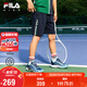 FILA斐樂兒童童裝短褲2025年夏季男中大童針織五分褲 青鳥藍(lán)-NV 170