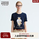 Teenie Weenie小熊T恤女2025年夏季新款簡約休閑萌趣大熊印花圓領(lǐng)短袖T恤女
