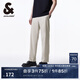 杰克·瓊斯（JACK&JONES）夏新款直筒版型簡約時尚鼠尾草色男士休閑長褲男款男裝224214005 E02 鼠尾草色 常規(guī) M （175)