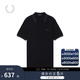 Fred Perry男士POLO衫2025夏季商務(wù)短袖重磅麥穗多彩T恤M3600 Y43/黑色 L