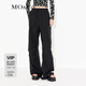 MO&Co.【吸濕速干】工裝風(fēng)直筒寬松闊腿休閑褲工裝褲褲子女摩安珂 黑色-第2批 M 165
