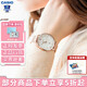 卡西歐（CASIO）女表sheen系列鋼帶蜜桃金藍(lán)寶石鏡面石英日韓表學(xué)生送女友禮物 SHE-4539CGM-4A鋼帶大表盤+皮帶