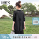 絲柏舍單排扣襯衫2025夏裝新款女裝慵懶風(fēng)設(shè)計(jì)感中長(zhǎng)款上衣