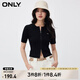 ONLY夏季百搭簡(jiǎn)約顯瘦圓領(lǐng)開(kāi)衫長(zhǎng)袖針織衫女|12413B018 H1Z 黑色 L (170) 88A
