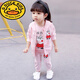 G.DUCKKIDS女寶寶套裝小豬佩奇春秋裝2024新款衣服女小童三件套裝洋氣潮 粉紅色佩奇 春秋三件套 100 (參考年齡3-4歲)碼(參考年
