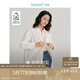 茵曼通勤休閑幸運(yùn)襯衫春女裝打底內(nèi)搭長(zhǎng)袖上衣 如意白-許愿達(dá)成 L 