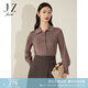 玖姿（JUZUI）商場(chǎng)同款休閑日常寬松襯衫毛衫女冬款JWCD30605 粉紅 S