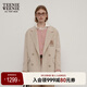 Teenie Weenie小熊毛呢大衣女秋冬綿羊毛雙面呢學(xué)院西裝毛呢大衣外套女