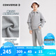 匡威（Converse）匡威兒童套裝春秋季男童polo領(lǐng)假兩件衛(wèi)衣長褲兩件套潮流套裝 巖嶺灰 120 /60 【建議身高110-116cm】