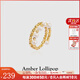 Amber Lollipop淡水珍珠手鐲女士小眾鐲子手鏈?zhǔn)诛椛掌呦η槿斯?jié)禮物送女友老婆 金色戒指（淡水珍珠+鍍14k金）