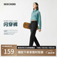 斯凱奇（Skechers）閃穿褲夏季女士休閑褲修身顯瘦運動褲吸濕速干九分褲長褲P225W293