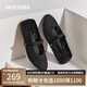 斯凱奇（Skechers）女鞋夏季蕾絲淺口單鞋平底時尚透氣通勤鞋休閑瑪麗珍鞋158995
