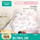 全棉時(shí)代【新品】兒童枕頭嬰兒定型枕抗菌防螨寶寶枕芯紗布枕套*2+枕芯*1 花開半夏（30*50cm）