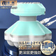 安尚小型卡通按摩器電動蘑菇按摩棒震動口袋USB充插電電動穴位肩頸椎全身振動手持6頭按摩儀器伴手禮品 USB插電/電池 手壓啟動 6頭按摩 綠