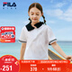 FILA斐樂(lè)兒童童裝短T類2025年夏季女中大童針織短袖衫