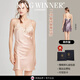 王者勝者 KING WINNER品牌2025新款性感真絲睡裙女夏季吊帶睡衣重磅桑蠶絲綢純色家居服 香檳色 M 100斤以內(nèi)