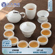 蘇氏陶瓷（SUSHI CERAMICS）羊脂玉茶具套裝德化中國白瓷功夫茶具茶杯三才蓋碗禮盒裝