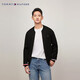 Tommy Hilfiger【拼色袖口】秋冬男裝商務(wù)休閑通勤棒球領(lǐng)開(kāi)衫針織外套