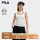 FILA 楊冪同款|斐樂官方女裝針織背心2025夏新款時尚簡約休閑修身內(nèi)搭 云菇白-WT L 170/88A/L