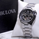 寶路華（BULOVA）官方旗艦店手表男士自動機(jī)械表歐美表鏤空瑪奎納系列98A179