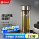 孔雀（Peacock）純鈦玻璃杯 父親節(jié)禮物 高檔純鈦茶水分離杯養(yǎng)生高檔水杯帶茶隔