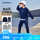 匡威Converse童裝男童純棉毛圈衛(wèi)衣+長褲2件套2025春季兒童衛(wèi)衣套裝