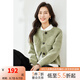 梵希蔓毛呢短外套女2024新款秋冬小個子御寒保暖羊毛混紡呢子大衣 50658 橄欖綠 XL