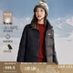 茵曼（INMAN）2024年冬季女裝新品小個子時尚百搭羽絨服日常寬松保暖外套 黑色 L