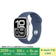 Apple/蘋果 Watch Series 10 智能手表GPS款42毫米銀色鋁金屬表殼丹寧色運動型表帶S/M MX1J3CH/B