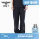 BOY LONDON春夏男女同款休閑褲老鷹繡花印花直筒長褲N15002 黑色 M