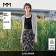 麥檬【涼感亞麻】MM浪漫遠(yuǎn)行/輕量透氣吊帶外搭毛衫開衫白色春夏 灰色5F4932062 M （100斤-120斤）