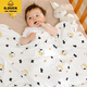 G.duck純棉新生兒產(chǎn)房包巾寶寶春秋抱被裹布薄款包被包單初生嬰兒用品 小奶牛 90x90cm