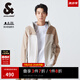 杰克·瓊斯（JACK&JONES）男裝春新款直筒Teflon面料防水背后反光字母外套男士224121061 C42 巖灰色 常規(guī) C42 巖灰色 S 170