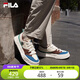 FILA 斐樂官方川行鞋F(xiàn)OSSO男鞋帆布鞋休閑鞋2025春夏運動鞋小白鞋厚底