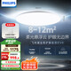飛利浦（PHILIPS）吸頂燈護眼全光譜臥室大燈LED高端燈具國家補貼V9【包安裝】 40W