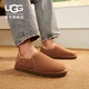 UGG秋季男士休閑純色輕便時(shí)尚可折疊鞋跟便鞋懶人鞋3010CHE|栗色39