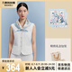 萬事利【絲巾+絲巾扣套裝】雙面印花中方巾禮盒-夢瑤