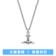 VVIENNE WESTLOCK西太后新款項鏈經(jīng)典立體土星項鏈毛衣鏈送生日禮物 銀-土星立體項鏈中號