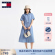 TOMMY JEANS【復(fù)古文藝風(fēng)】25夏季女純棉收腰寬松牛仔連衣裙長(zhǎng)裙20374 牛仔藍(lán)1A4 S (推薦:95-110斤)
