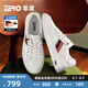 零度【楊爍同款】Zero板鞋男2025夏季新款時(shí)尚休閑小白鞋羊皮內(nèi)里男鞋 白色 42 (260mm)
