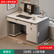 左杉實(shí)木桌子書(shū)桌帶抽屜臺式電腦桌臥室家用辦公桌現代簡(jiǎn)約寫(xiě)字學(xué)習桌 單桌右柜 高級灰100x60x76cm