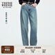Teenie Weenie小熊女裝牛仔褲2025年秋季新款時(shí)尚松弛感復(fù)古香蕉褲 中藍(lán)色 S