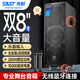 先科戶外音響大功率舞臺移動音響便攜式專業(yè)商用會議音箱配雙話筒SA-132