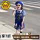 G.DUCKKIDS兔子警官兒童衣服瘋狂動物城服裝朱迪cos女童套裝夏季工裝三件套 三件套送領帶 120 （建議身高110cm  6-7歲）c
