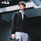 FILA 斐樂官方男針織長(zhǎng)袖外套2025秋新款時(shí)尚休閑商務(wù)行政棒球服 傳奇藍(lán)-NV XL 180/100A/XL