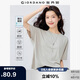 佐丹奴抗皺保型T恤女易打理垂感圓領(lǐng)寬袖口短袖上衣13325237