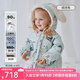 OAK FAMILY兒童羽絨服加厚保暖外出鵝絨冬季男女童羽絨服寶寶外套童裝衣服 絨球兔 90 cm