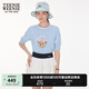 Teenie Weenie小熊女裝毛衣2025夏季新款潮流休閑活力大熊圓領(lǐng)舒適針織衫 淺藍(lán)色 S
